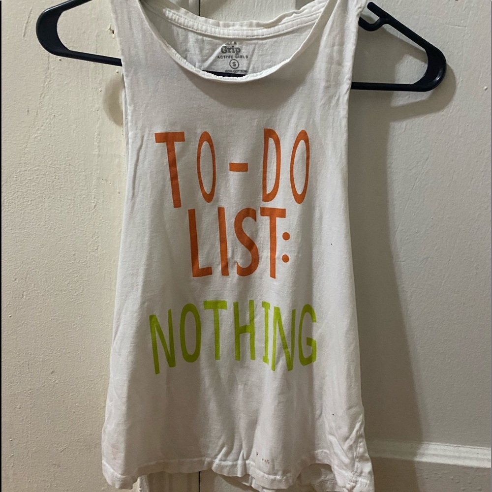 Sleeveless White Tank Top